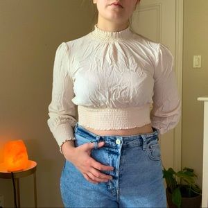 Mockneck crop top